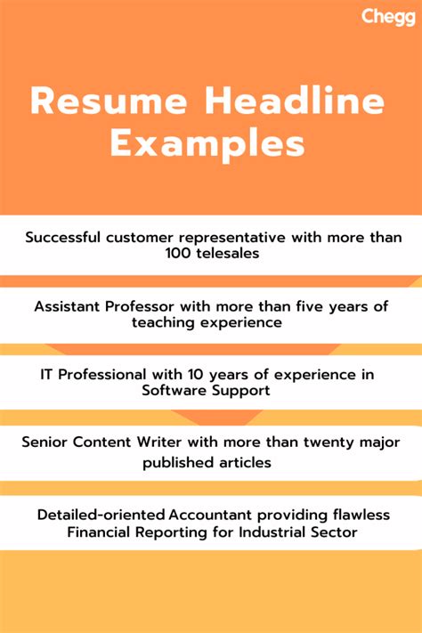 it headlines for resume.